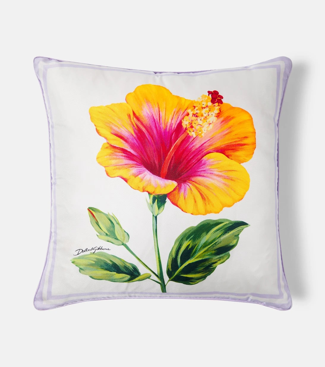 Dolce&Gabbana Casa - Floral cotton canvas cushion