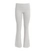 Skims Grey Cotton-Blend Fold-Over Trousers