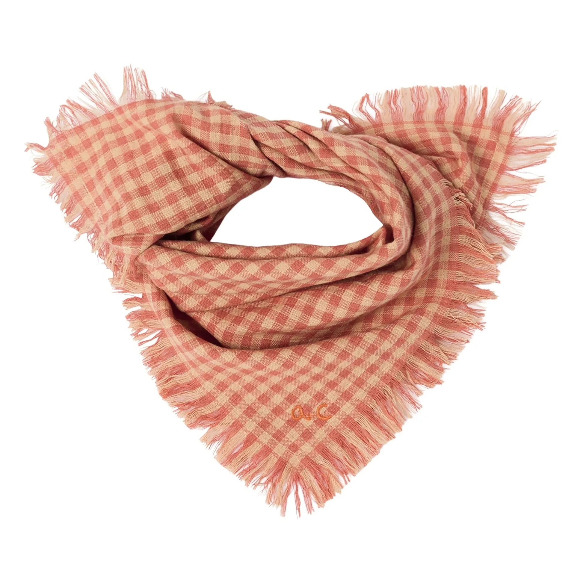 Apaches - Fayara Small Scarf Carreaux | Orange