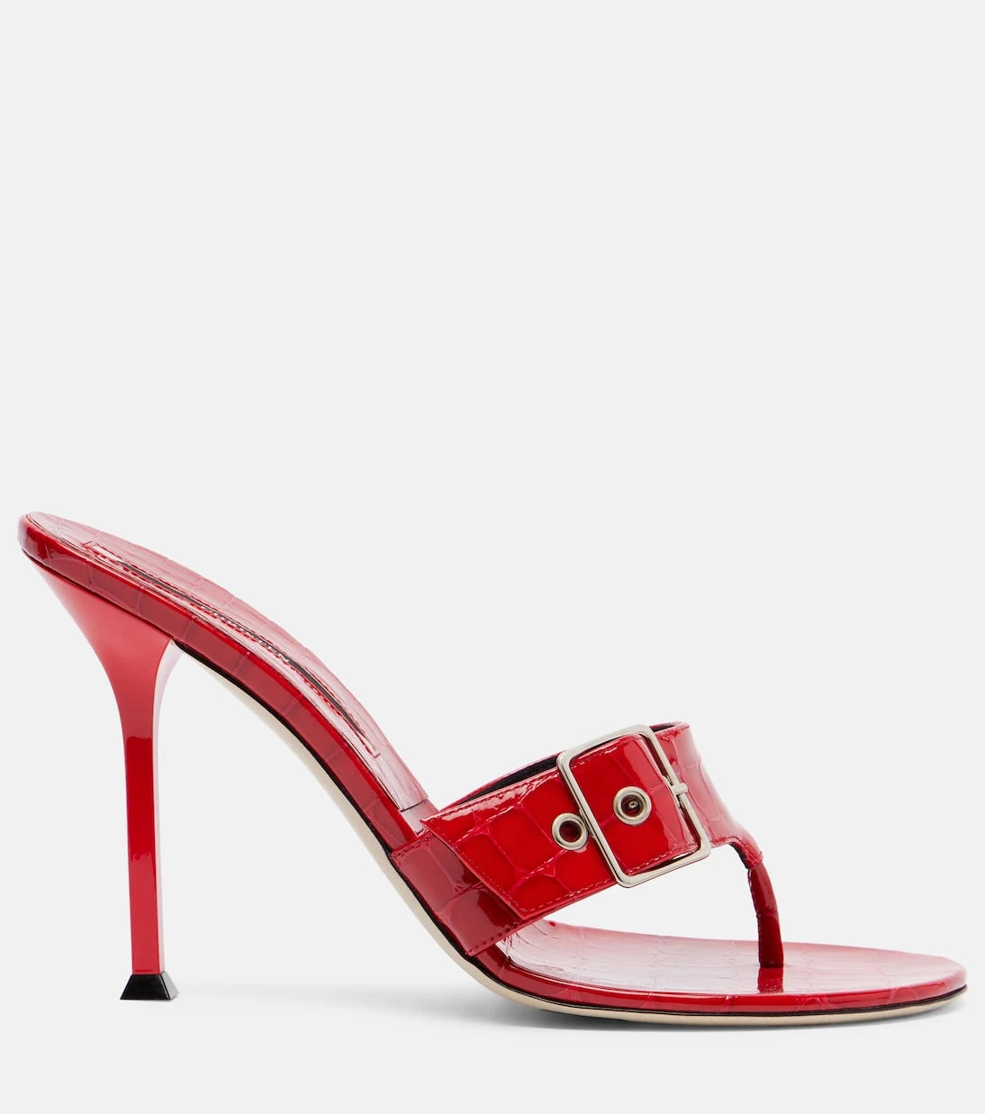 Christen - Helix 95 patent leather thong sandals