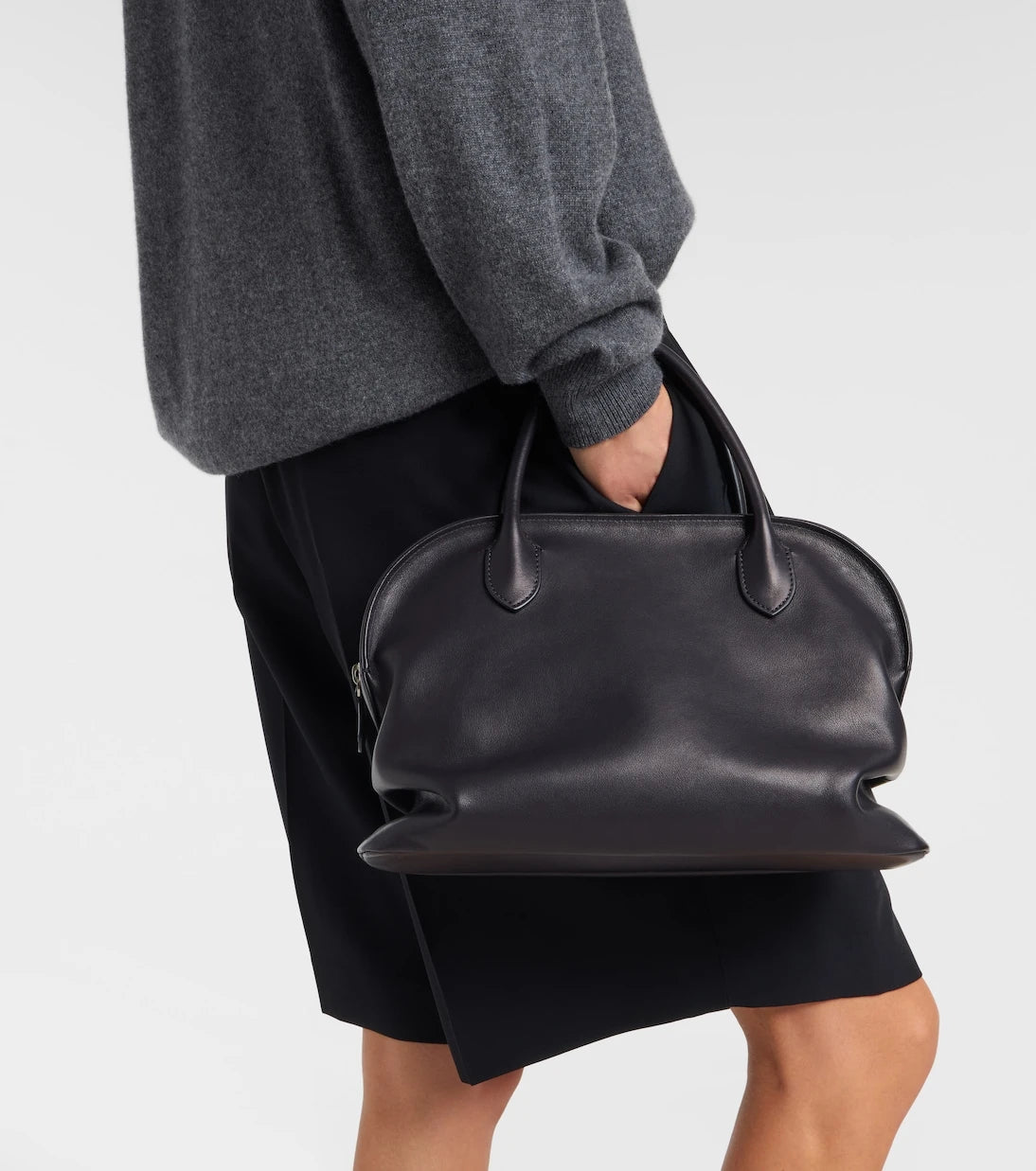 The Row - Agnes leather tote bag