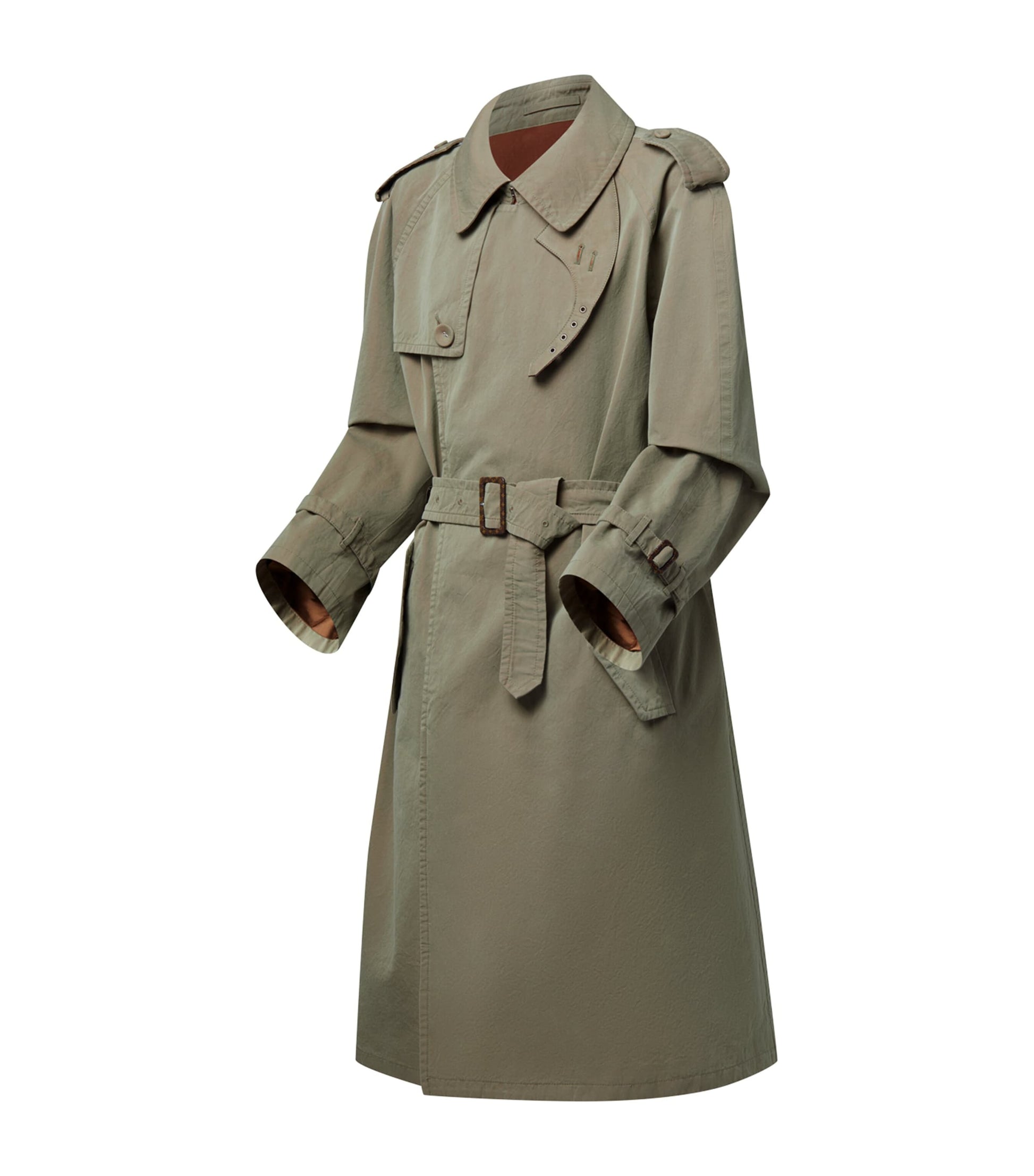 LOUIS VUITTON Beige Cotton Trench Coat