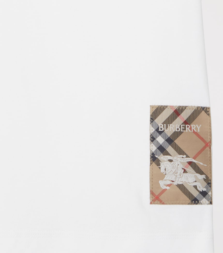 Burberry Kids Cotton Check-Label T-Shirt (3-12 Years)