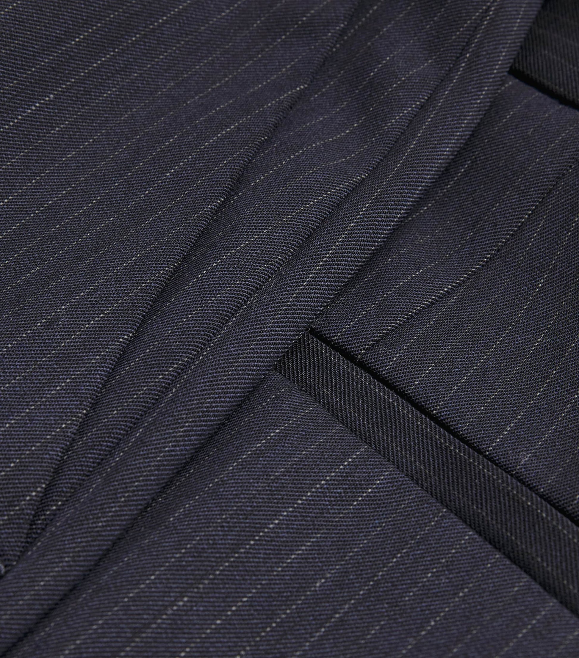 Wool-Blend Straight Leg Trousers NAVY BLUE