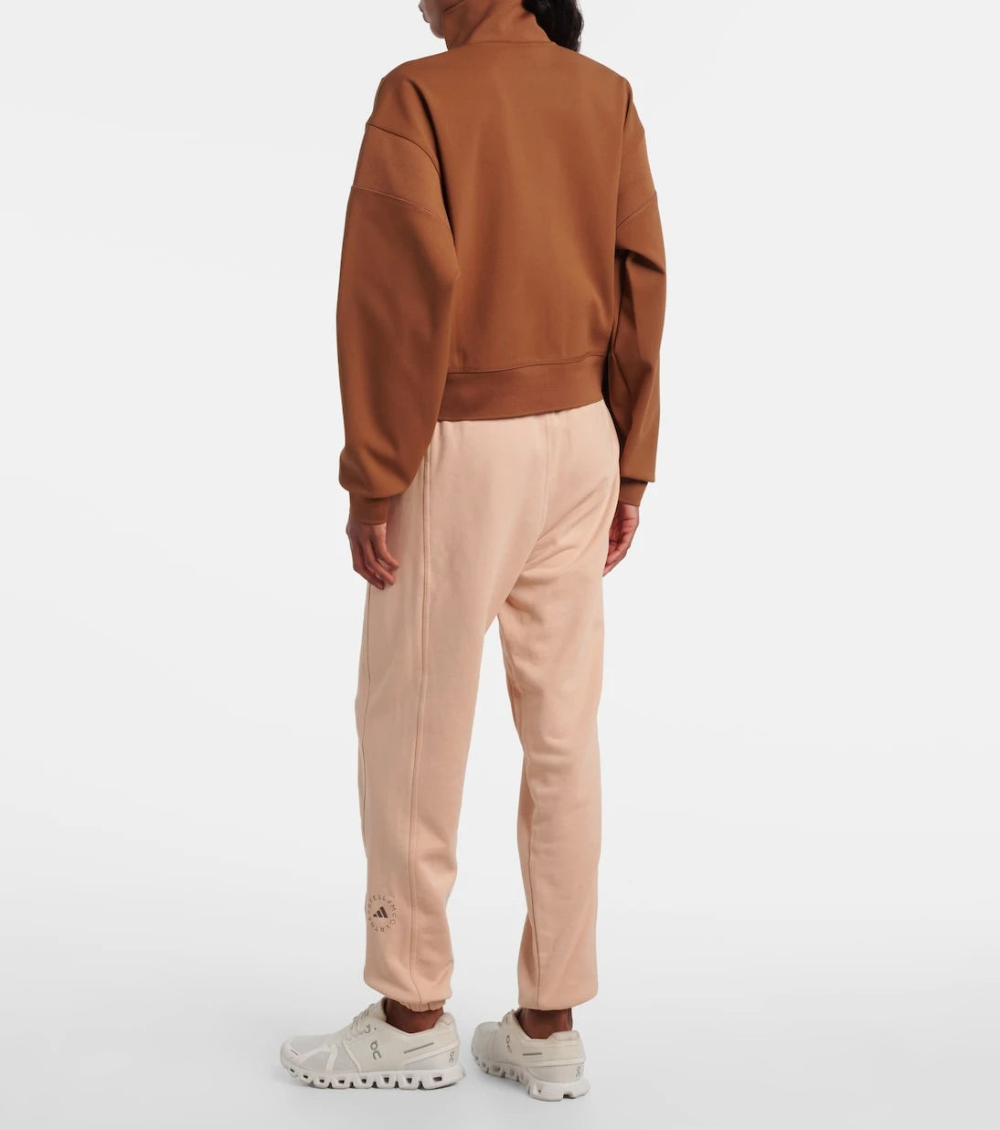 Adidas by Stella McCartney - سويت شيرت بشعار محبوك