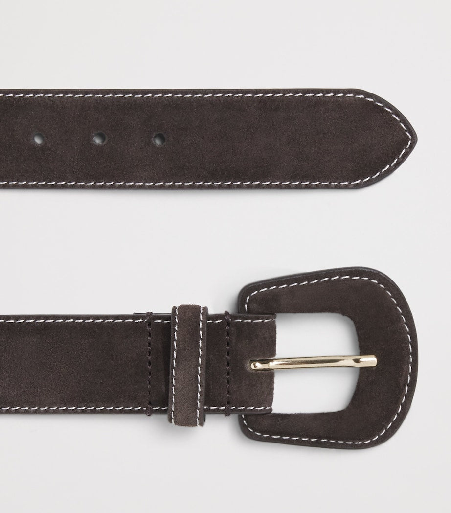 Brown Suede Belt