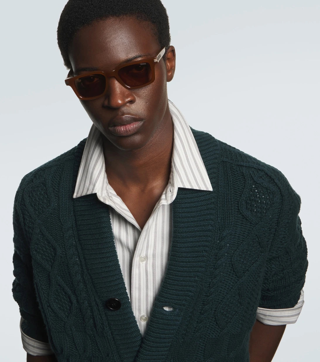 Zegna - Rectangular sunglasses