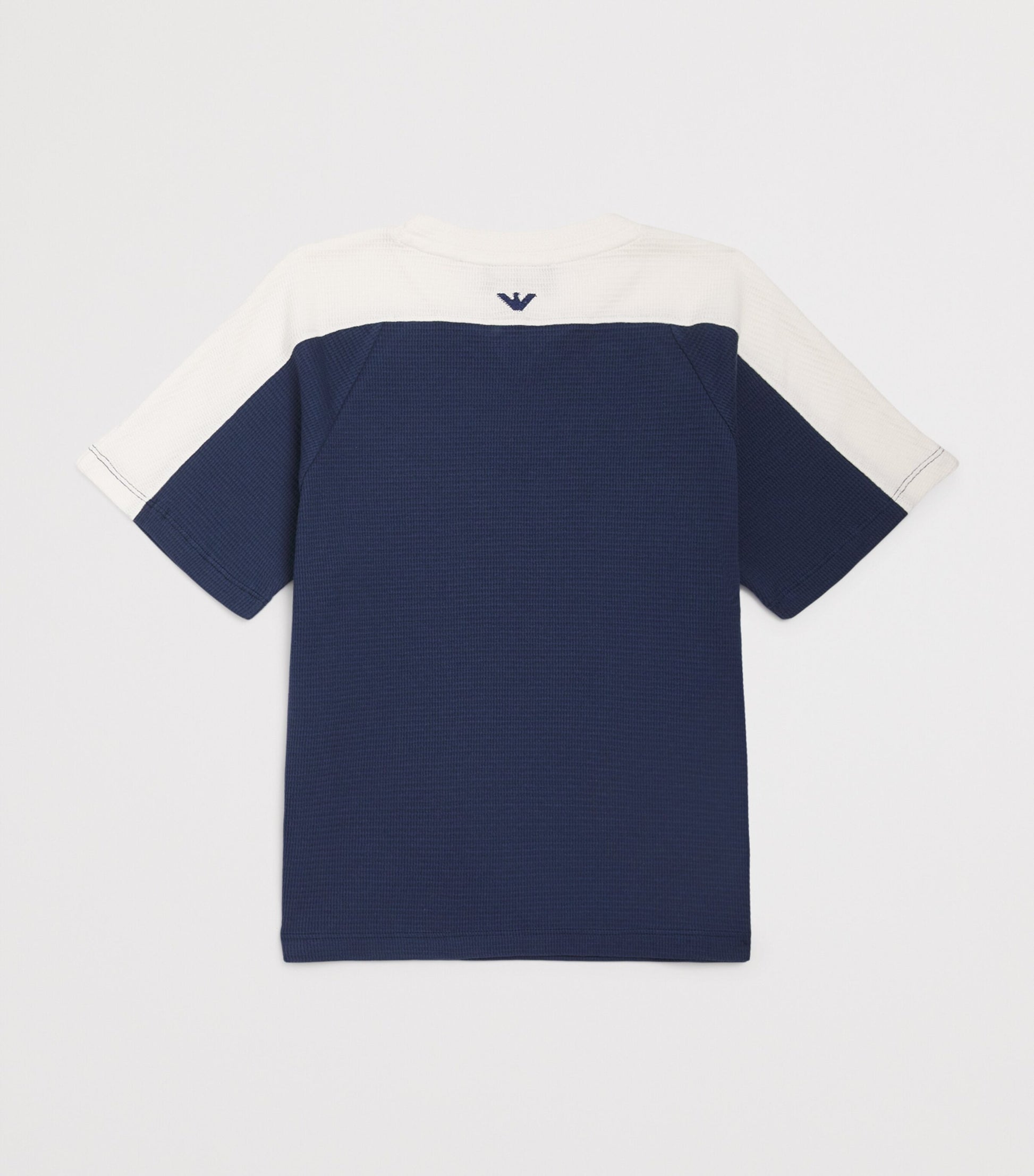Emporio Armani Kids Two-Tone Logo Embroidered T-Shirt (4-14 Years)