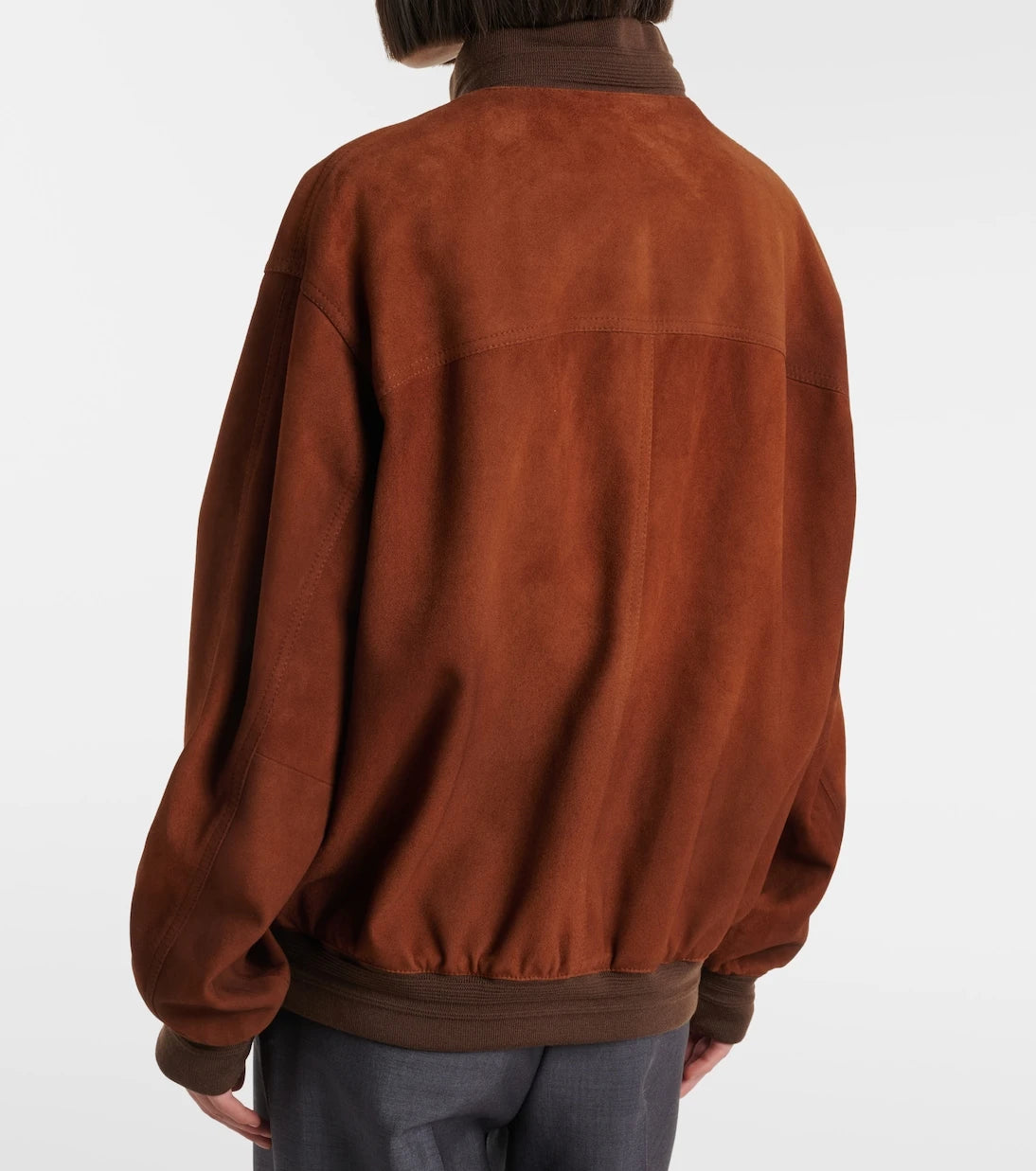 Miu Miu - Suede bomber jacket