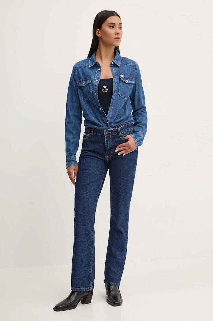 Дънкова риза Guess Jeans