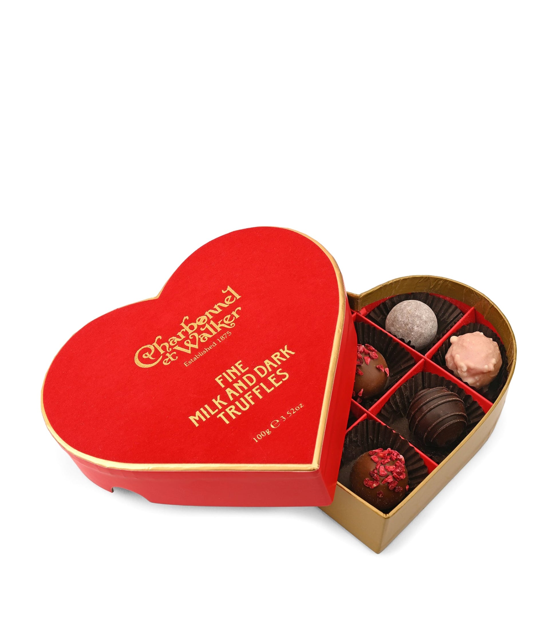 Charbonnel et Walker Red Velvet Truffle Heart Selection (100g)