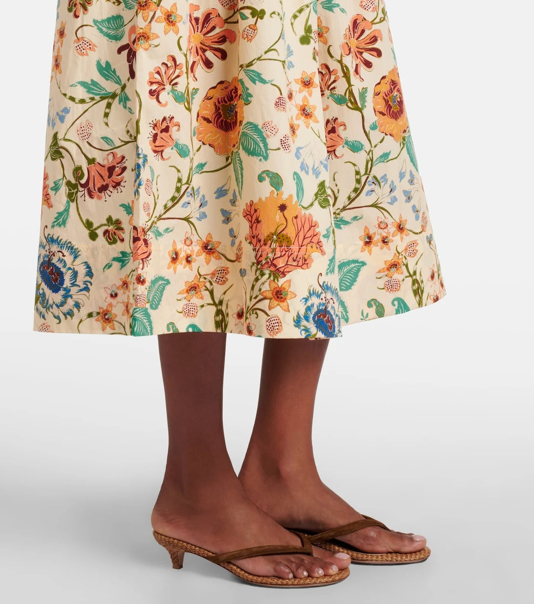 Ulla Johnson - Theodora floral cotton midi skirt
