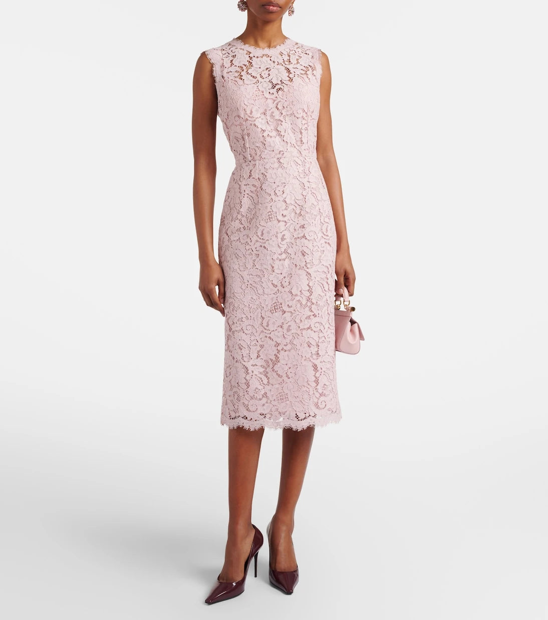 Dolce&Gabbana - Cotton-blend lace cocktail dress