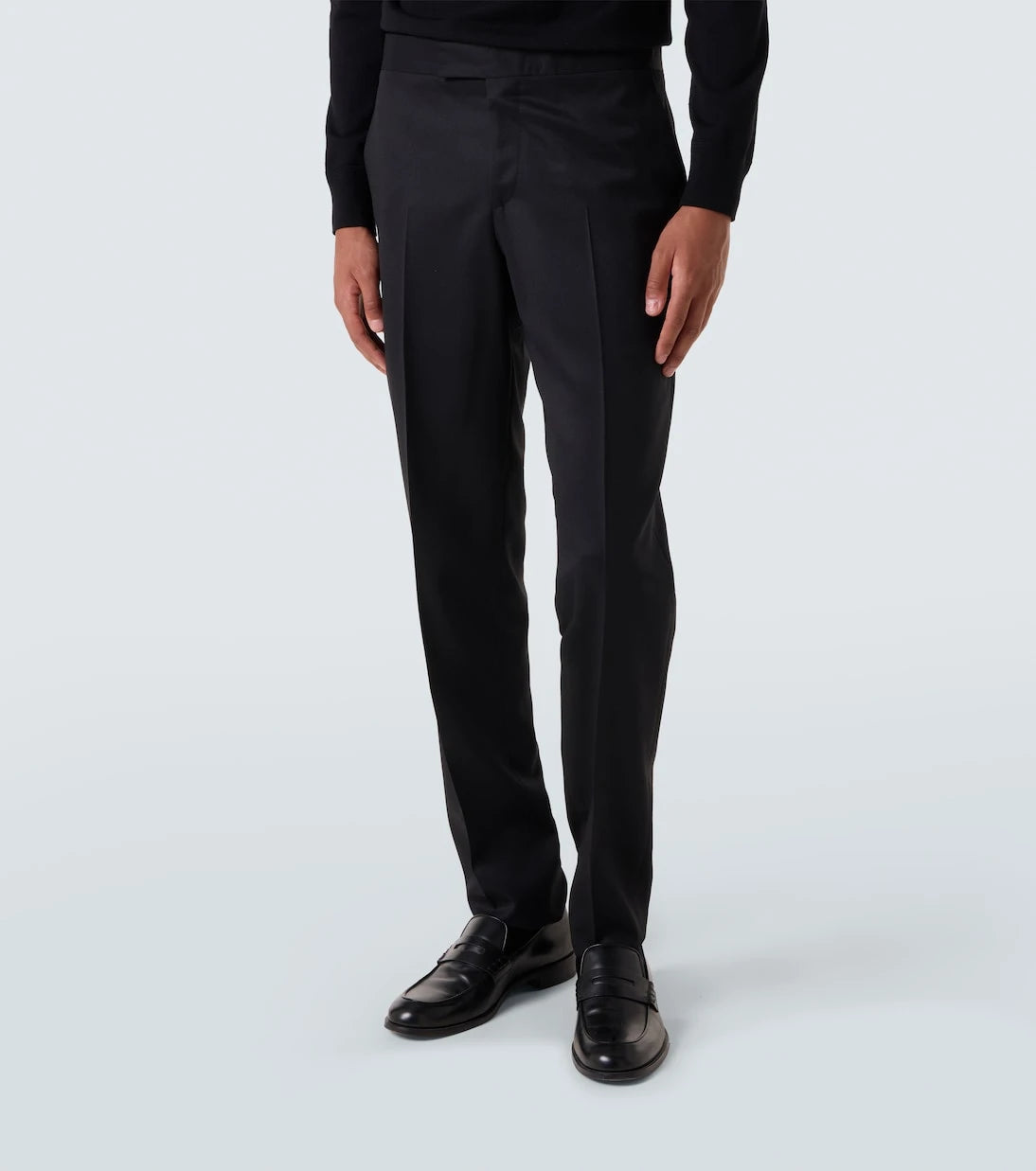 Lardini - Single-pleated wool straight pants
