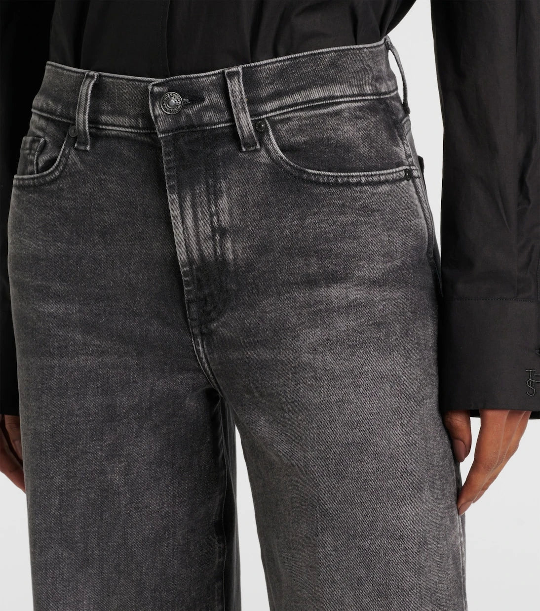 7 For All Mankind - High-rise wide-leg jeans
