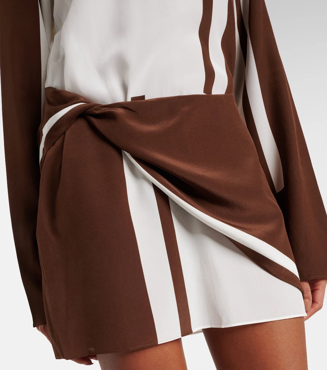 SIR - Printed silk satin minidress