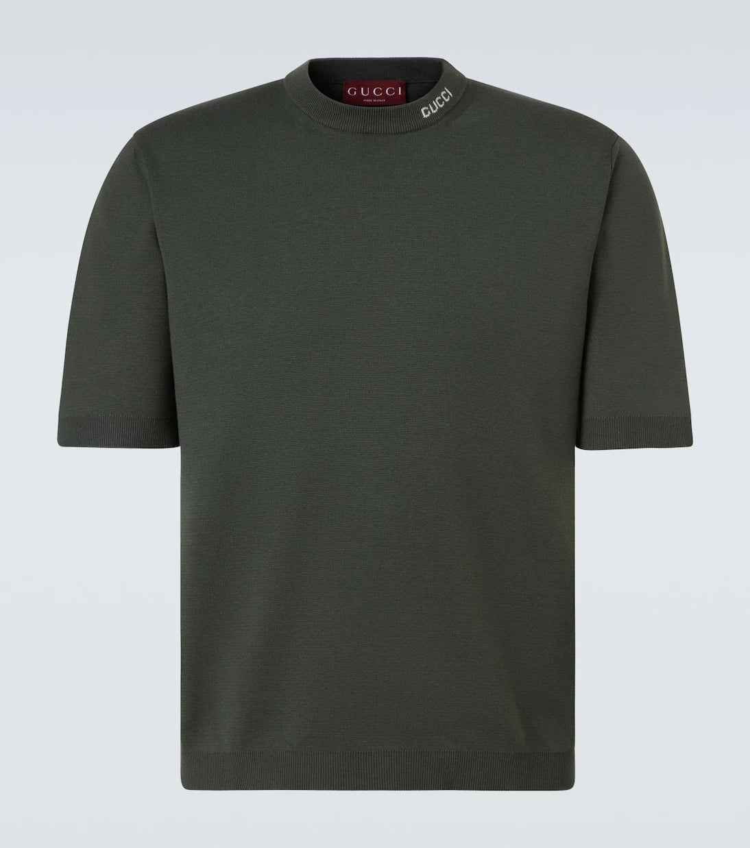 Gucci - Logo silk and cotton T-shirt