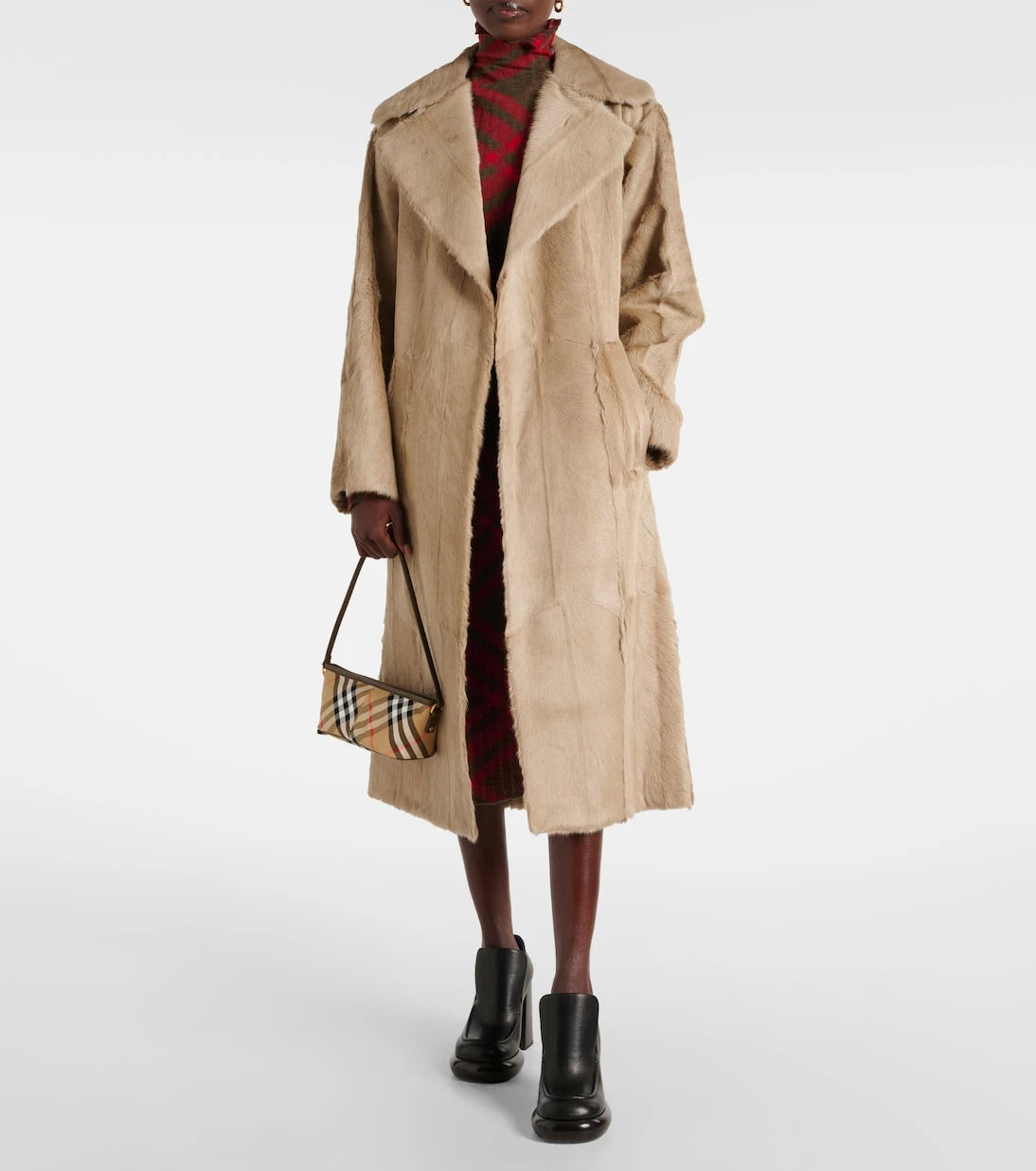 Burberry - Shearling trench coat