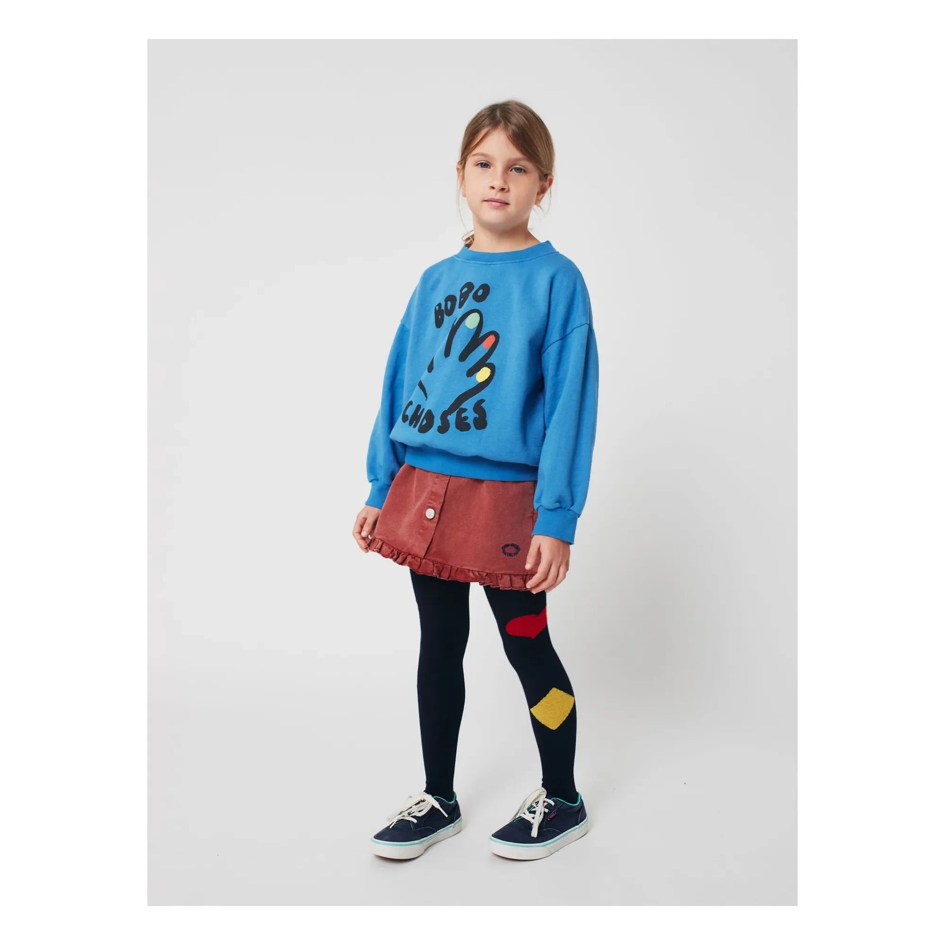 Bobo Choses - High Five organic cotton sweatshirt | Blue