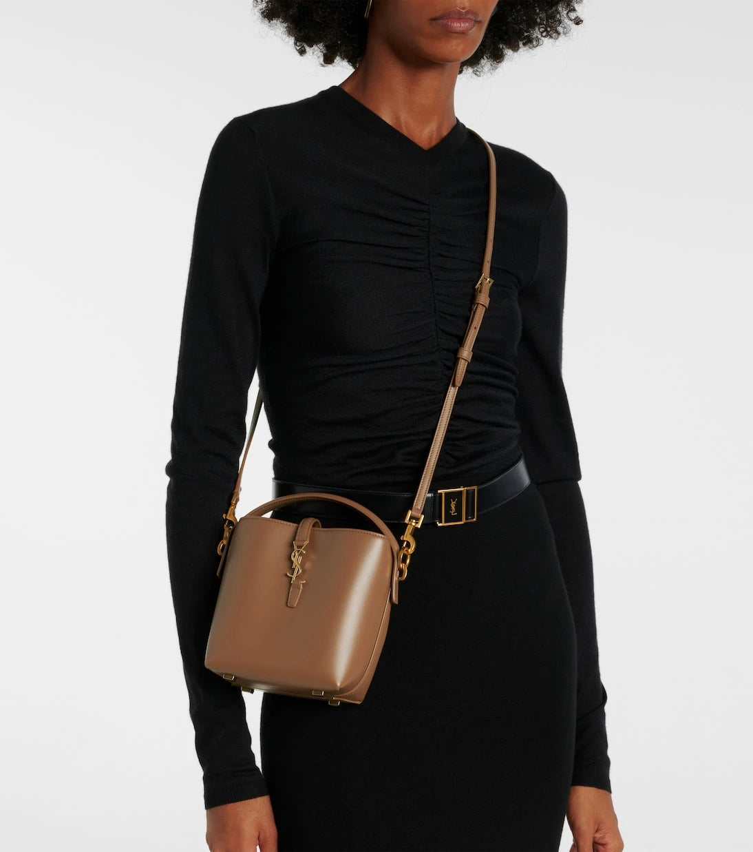 Saint Laurent - Le 37 Mini leather crossbody bag
