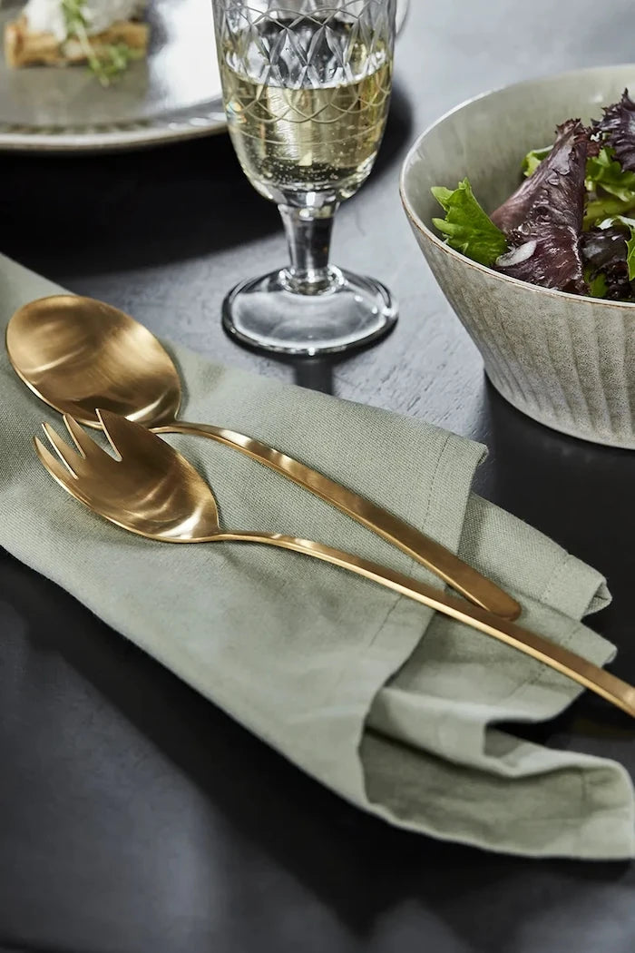 House Doctor HDGolden Salata Kaşıkları 5,5 x 23 cm (2 adet)