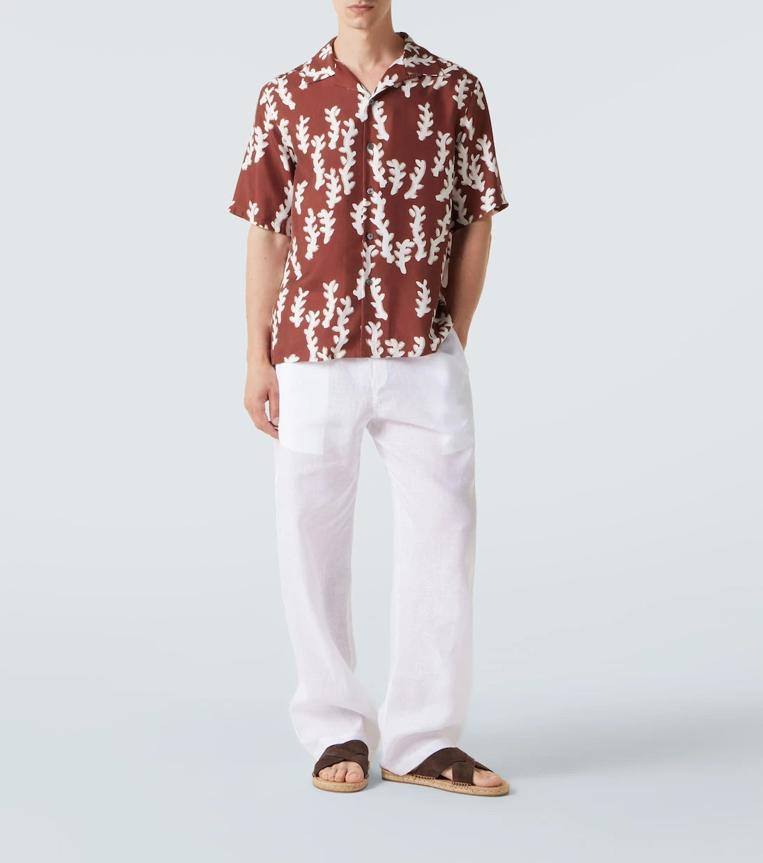 Zegna - Printed silk bowling shirt