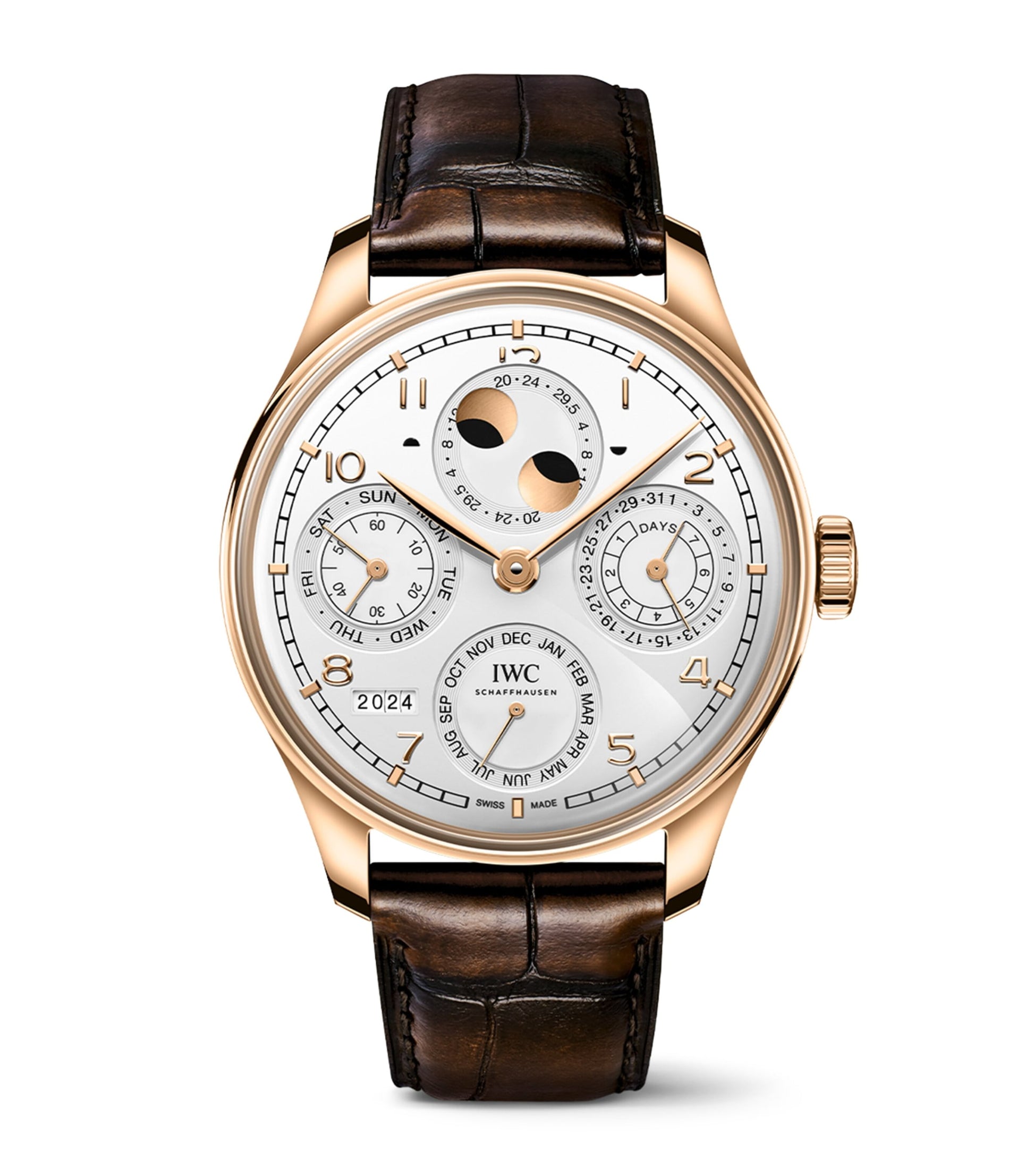 Rose Gold Portugieser Perpetual Calendar Watch 44mm