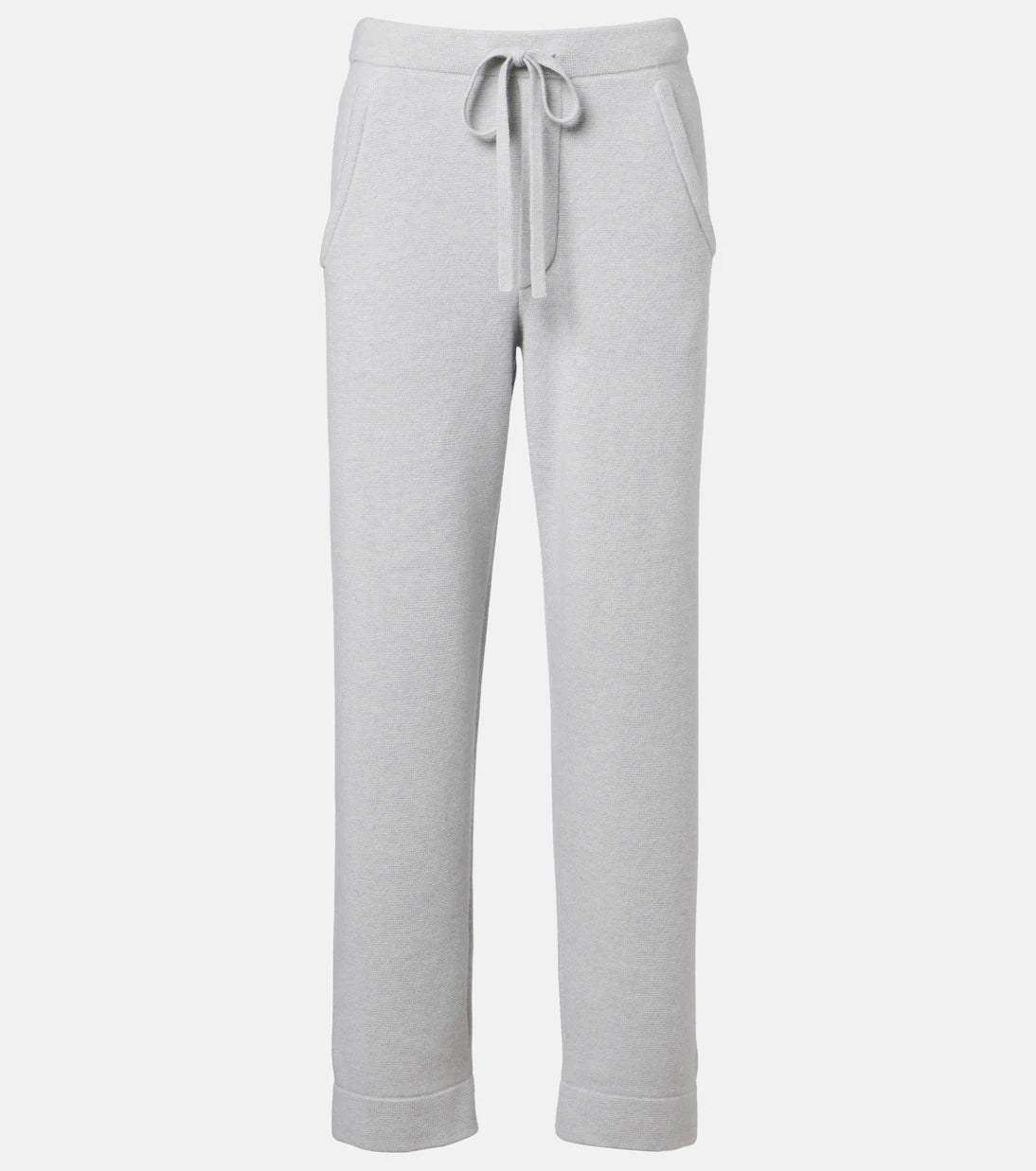 God's True Cashmere - Cashmere straight pants with rose quartz