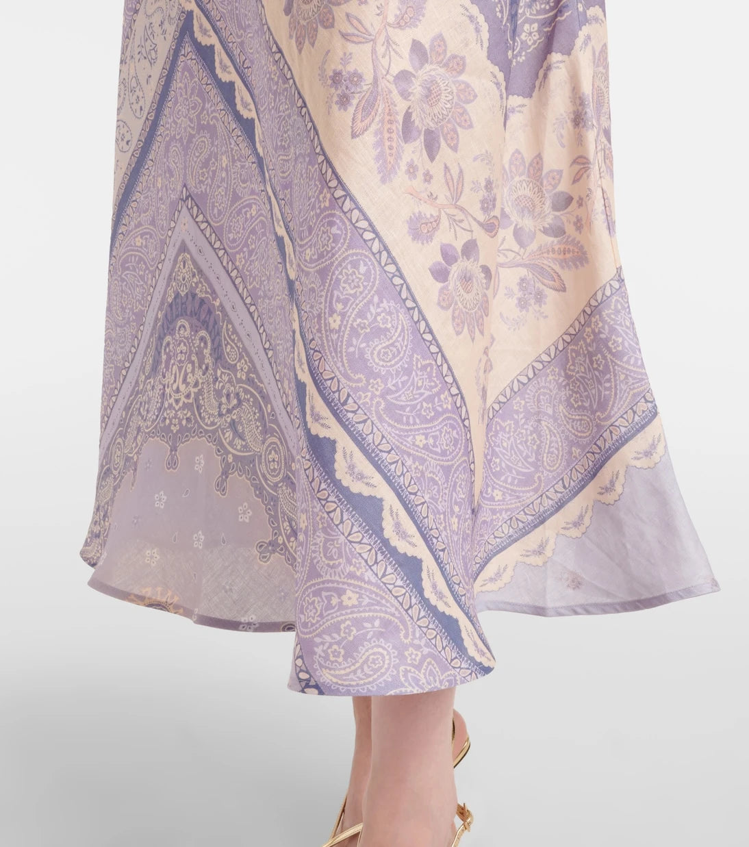Zimmermann - Lucky printed linen skirt