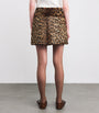 Maje Multi Leopard Print Mini Skirt