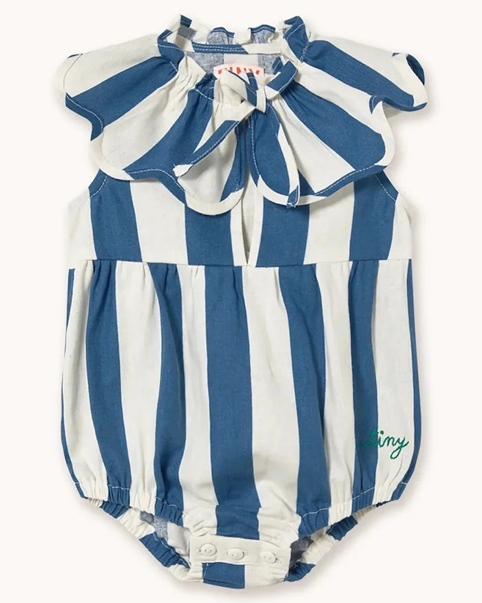 Tinycottons LIGHT NAVY STRIPES Bebek Body
