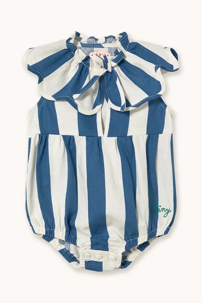 Tinycottons LIGHT NAVY STRIPES Bebek Body