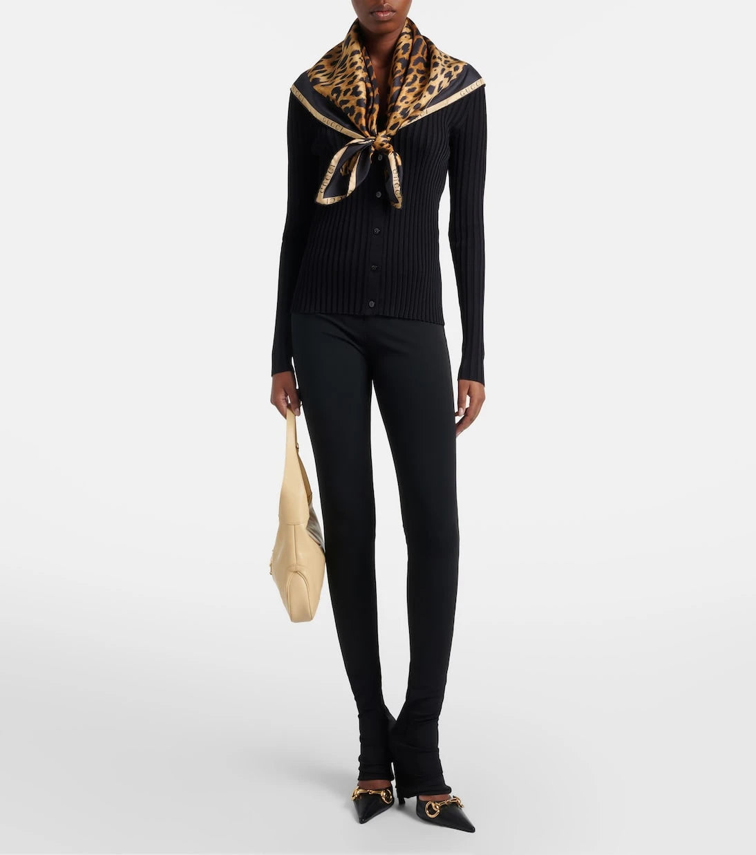 Gucci - Leopard-print silk twill scarf