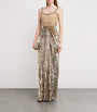 Jenny Packham Gold Embellished Only You Maxi Dress