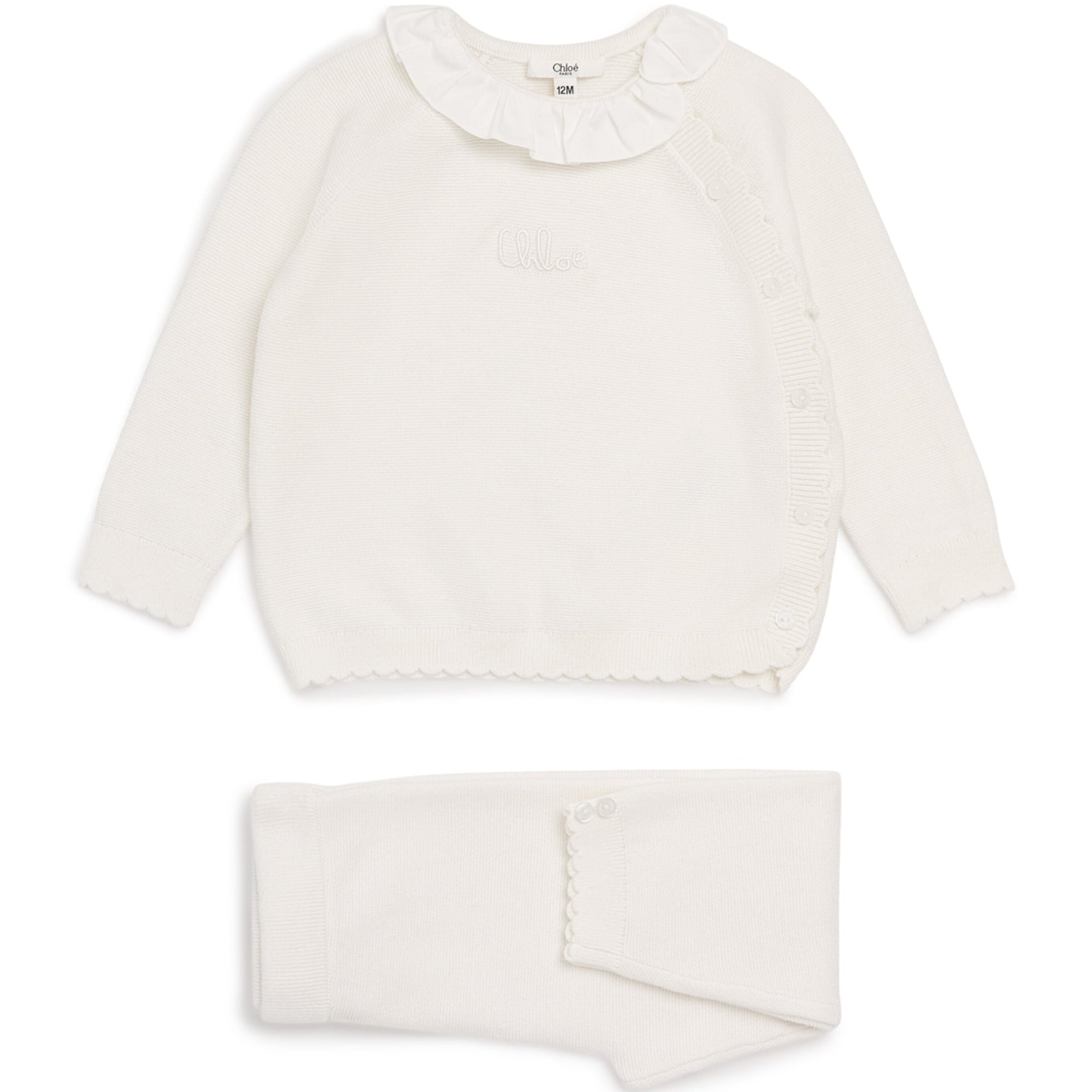 Chloé Kids Cotton-Cashmere Sweater And Sweatpants Set (1-18 Months)