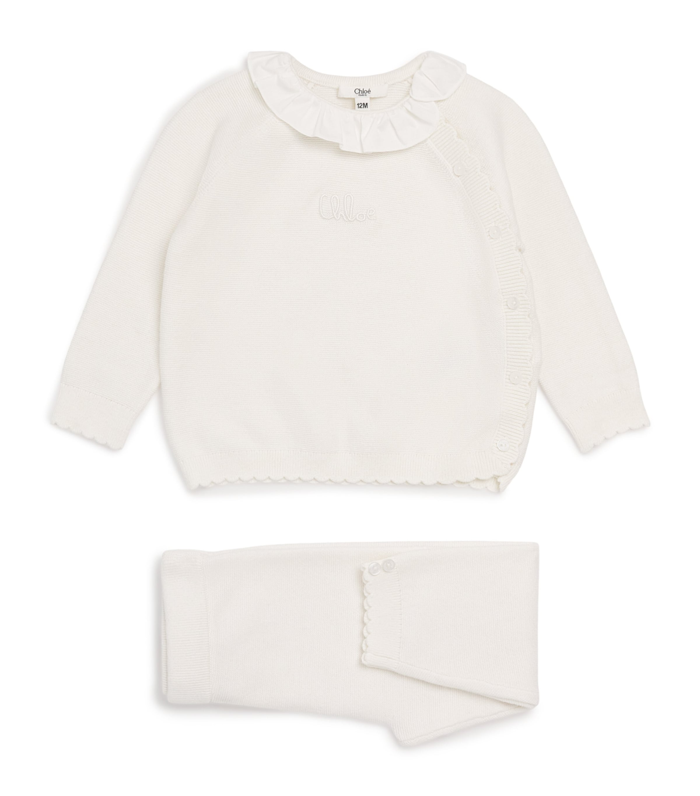 Chloé Kids Cotton-Cashmere Sweater And Sweatpants Set (1-18 Months)