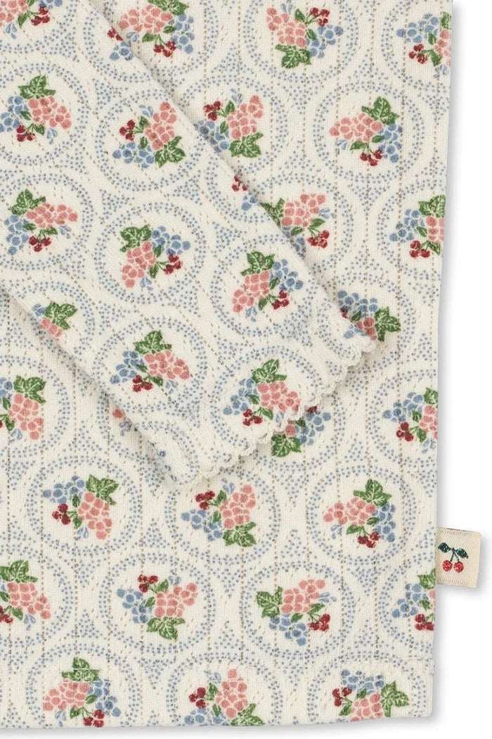 Konges Sløjd MINNIE BLOUSE GOTS Uzun Kollu Pamuk Bluz