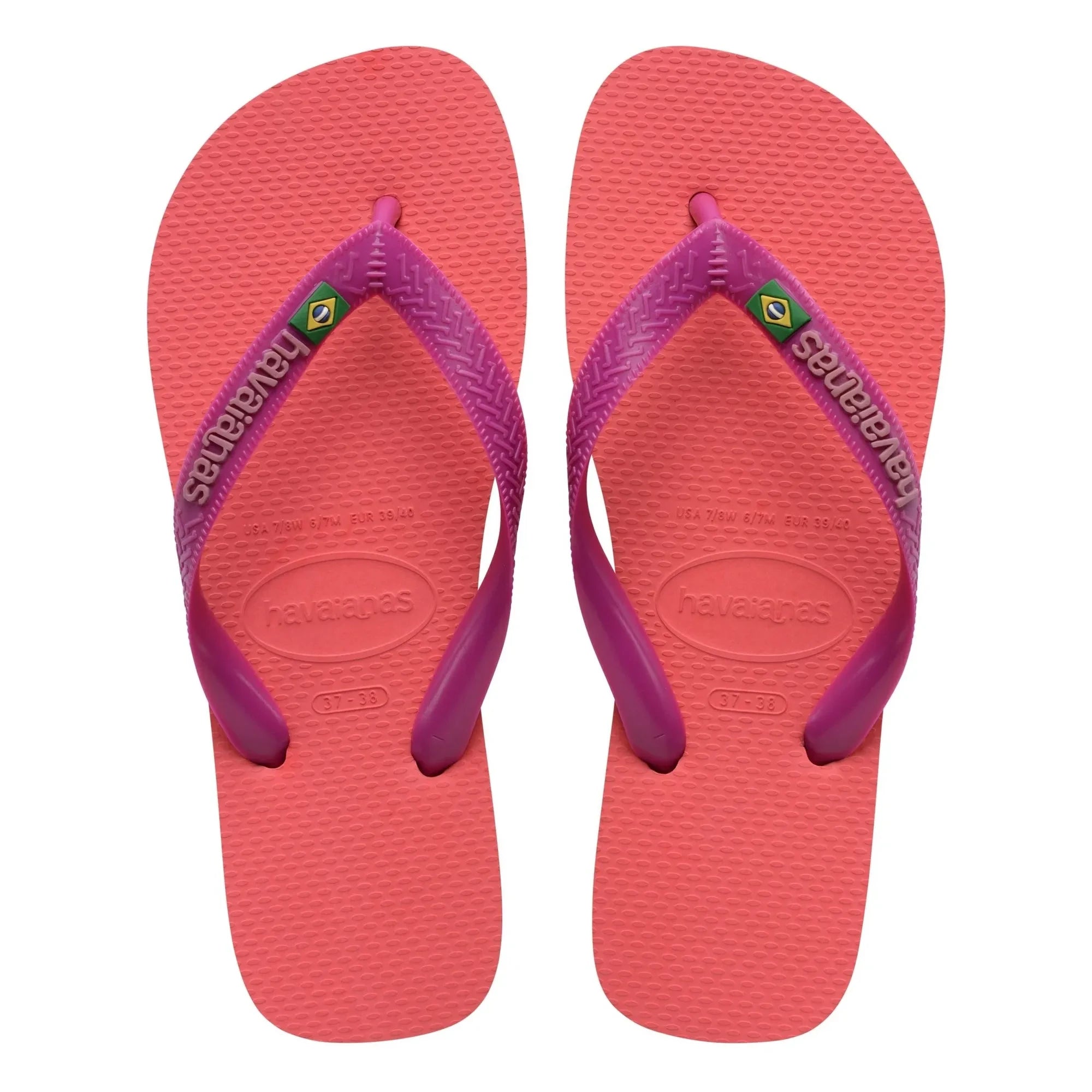 Havaianas - Brasil Logo flip-flops | Coral