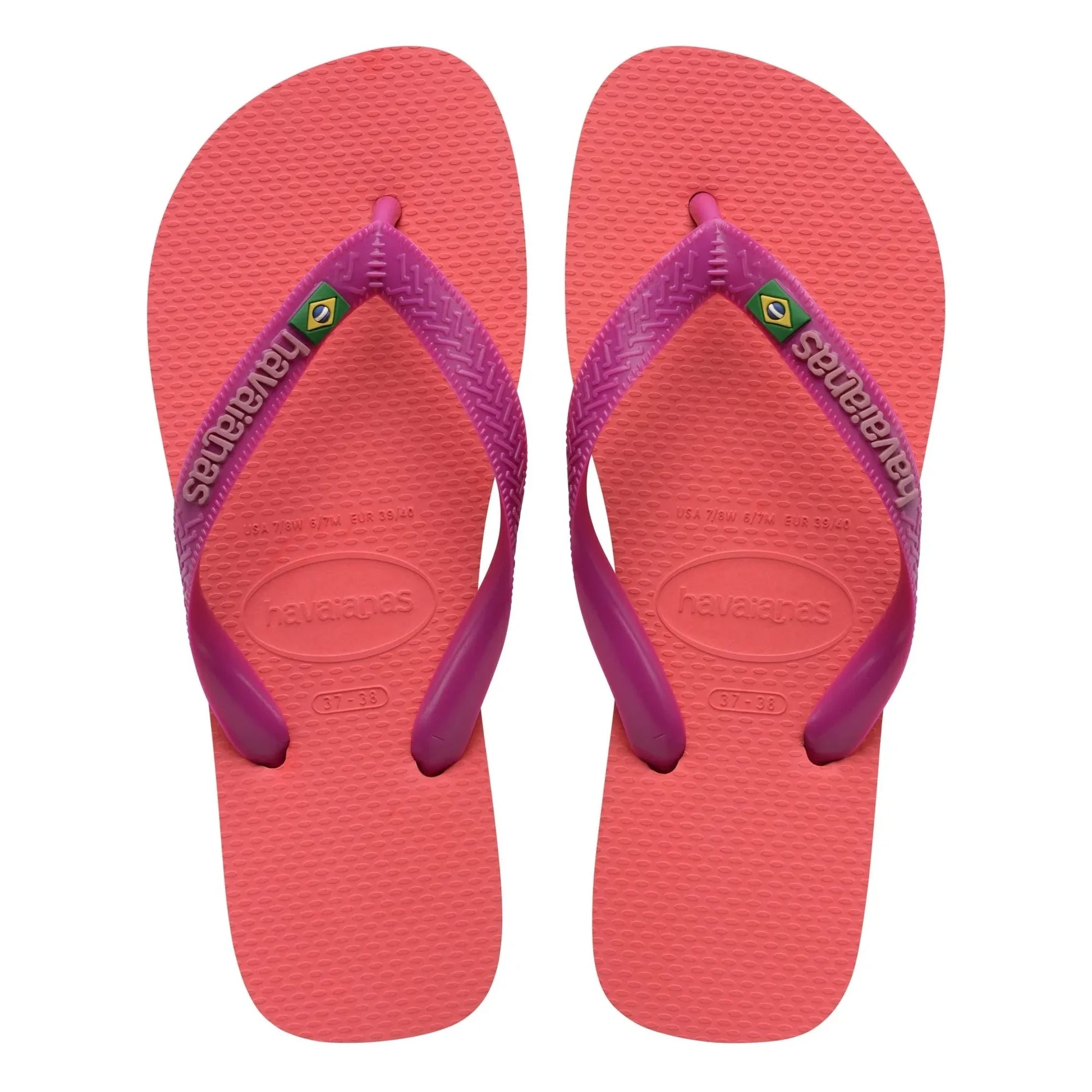 Havaianas - Brasil Logo flip-flops | Coral