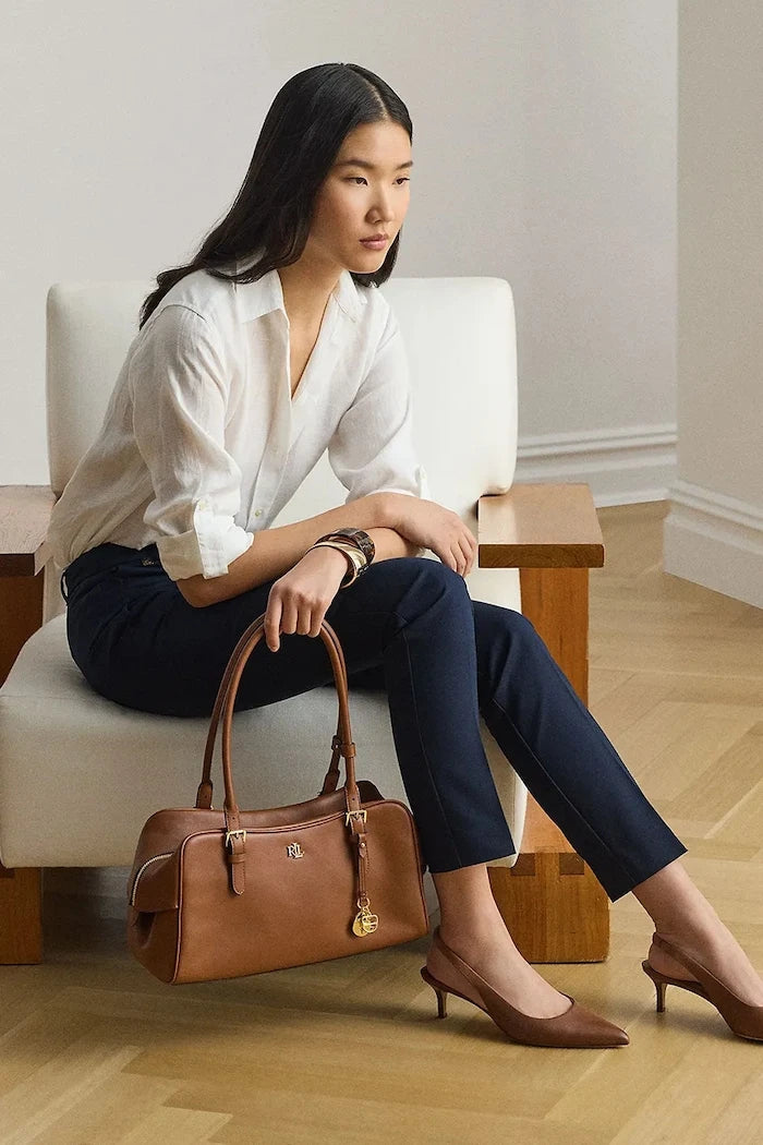 Lauren Ralph Lauren kadın pamuk pantolon
