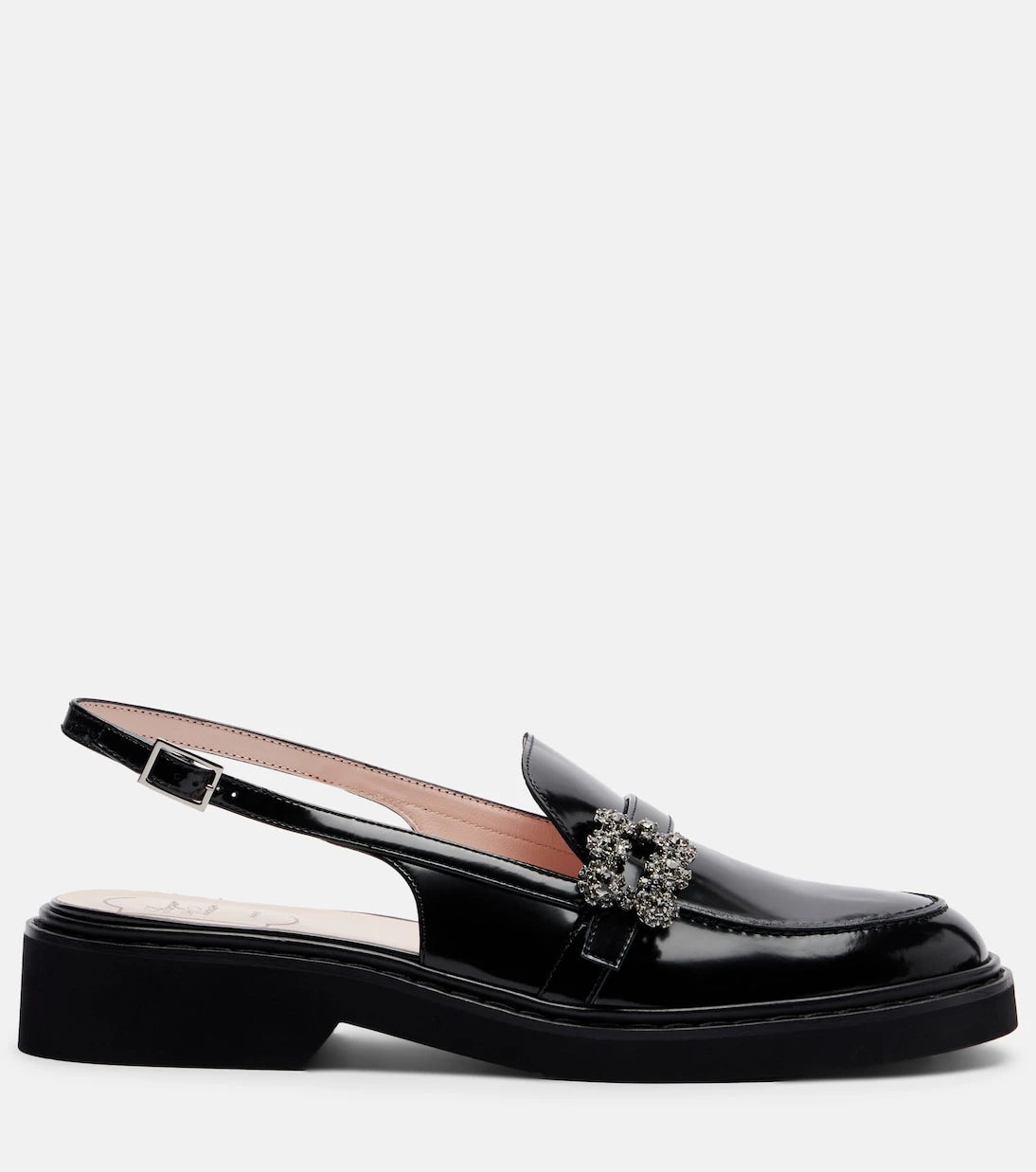 Roger Vivier - حذاء لوفرز فيف رينجرز الجلدي بكعب خلفي مفتوح