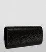 Satin Crystal-Embellished Perry Clutch Bag