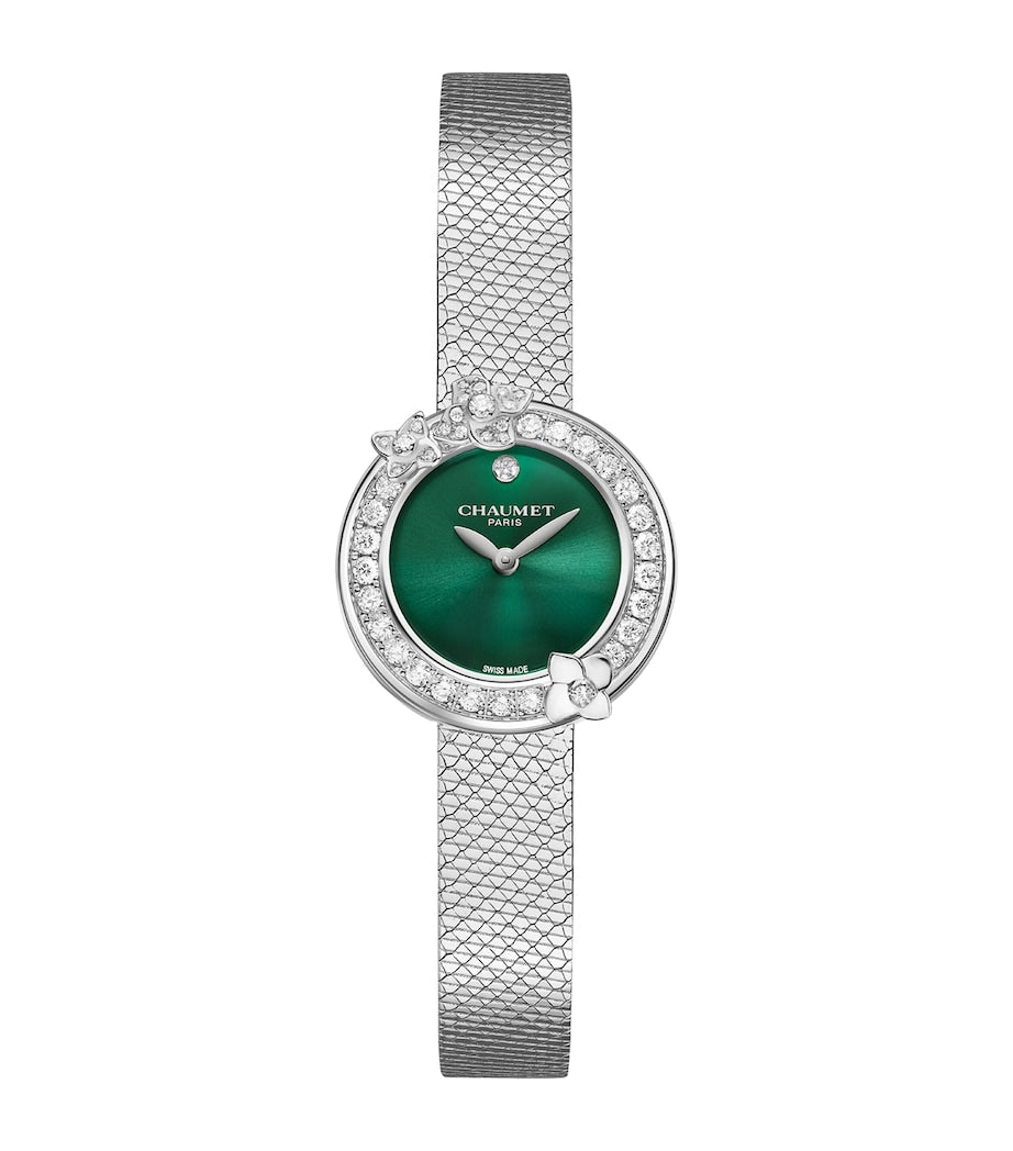 Stainless Steel and Diamond Hortensia Watch 22.4mm