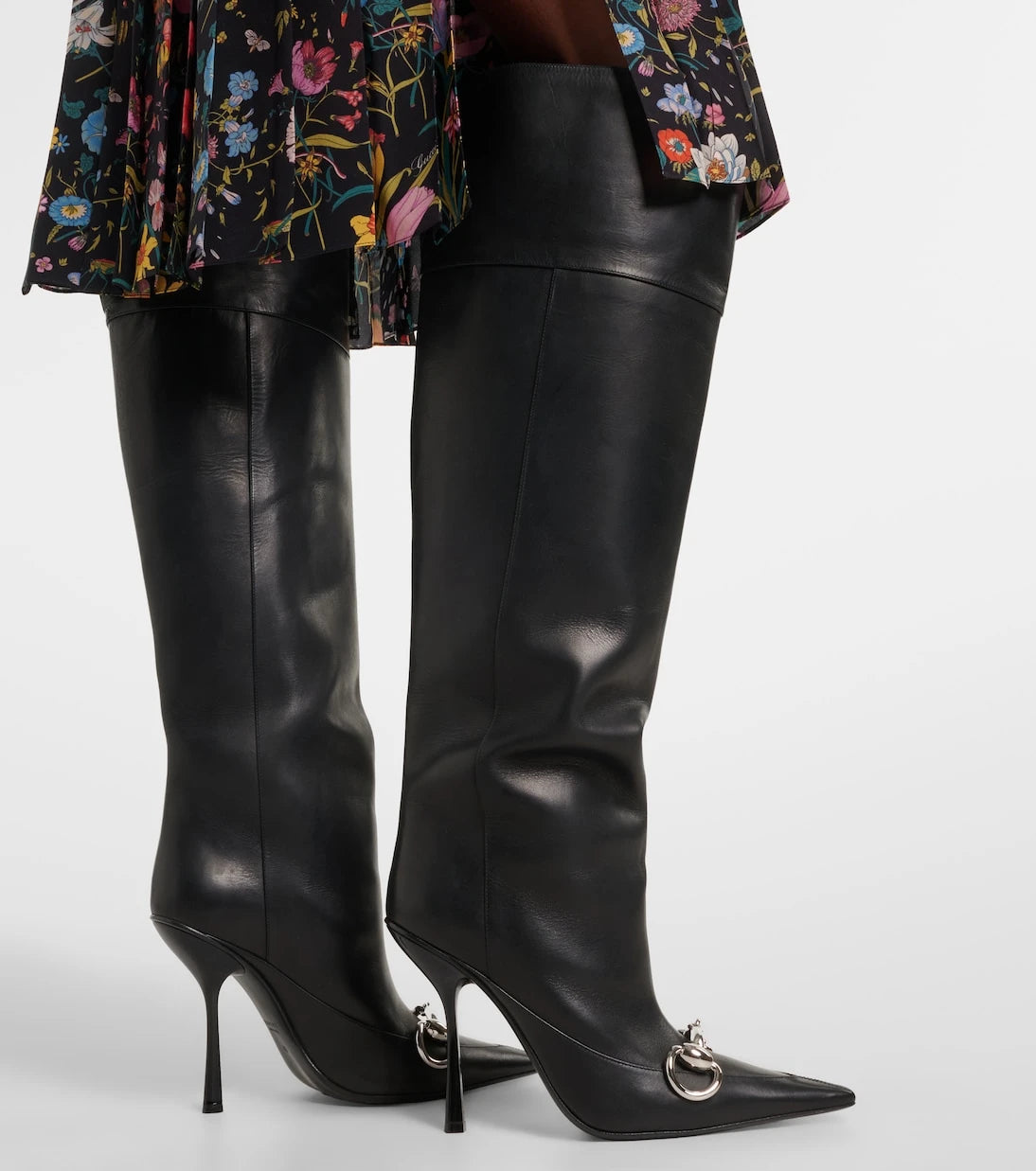 Gucci - Boulevard Horsebit leather knee-high boots