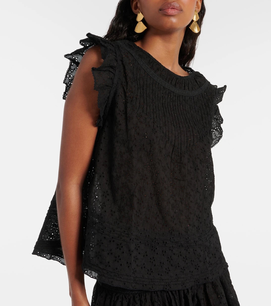 Poupette St Barth - Galia ruffled top