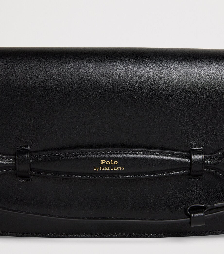 Polo Ralph Lauren Black Leather Bellport Clutch Bag