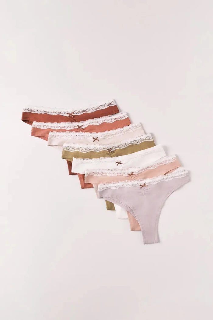 women'secret kadın brazilian bikini pamuklu 7'li