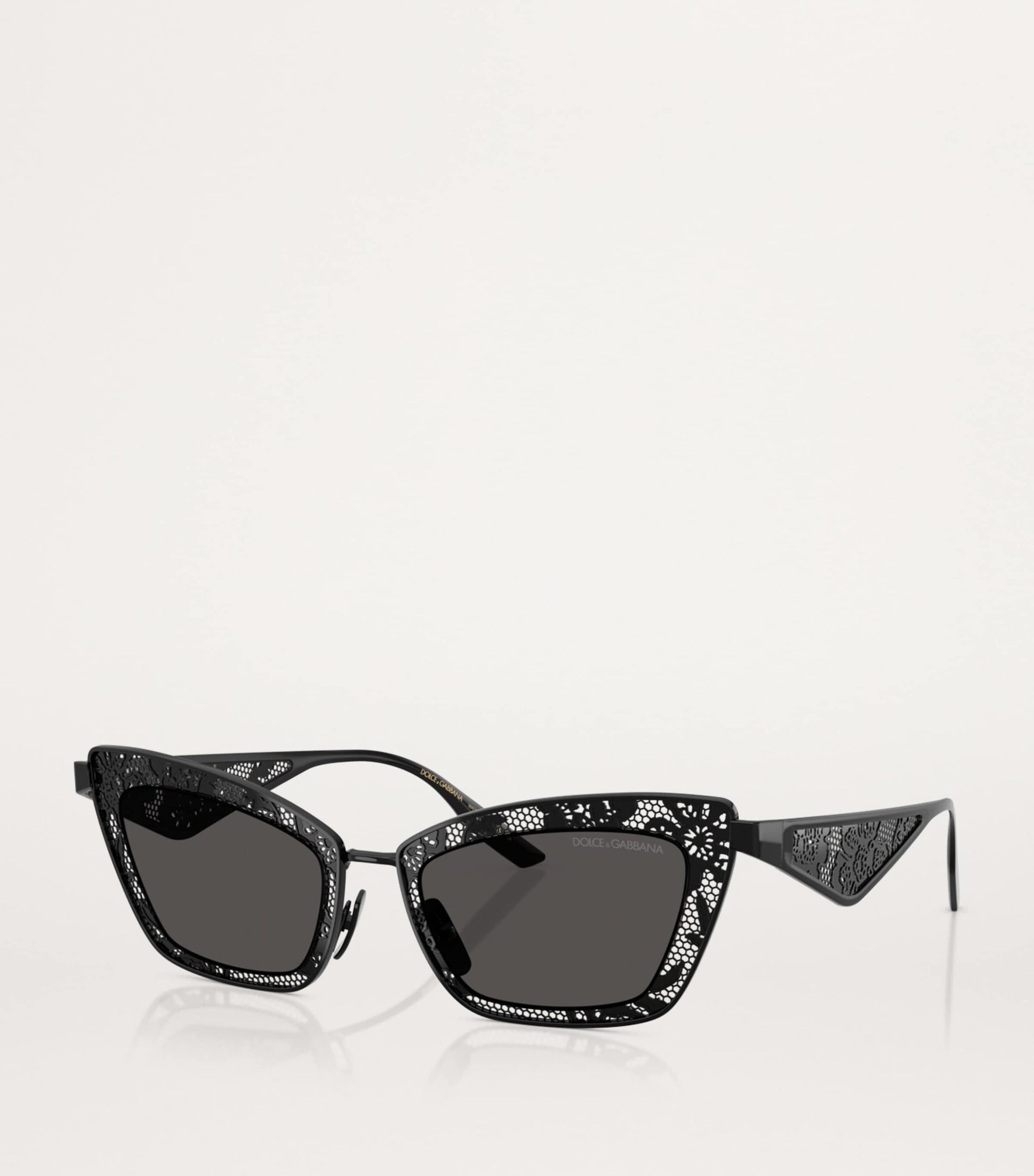 Black Steel Cat Eye Sunglasses