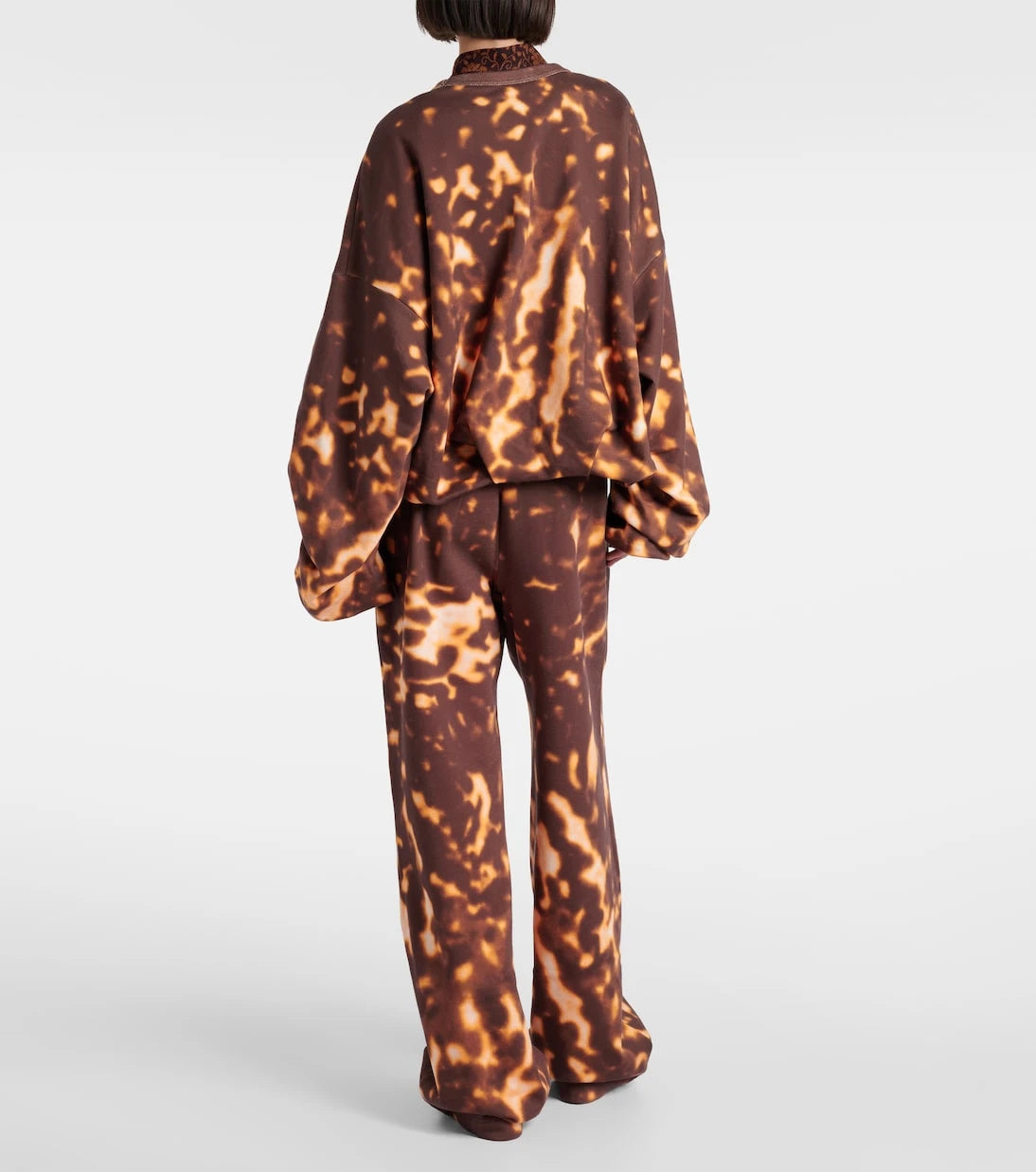 Dries Van Noten - Printed gathered cotton sweatshirt