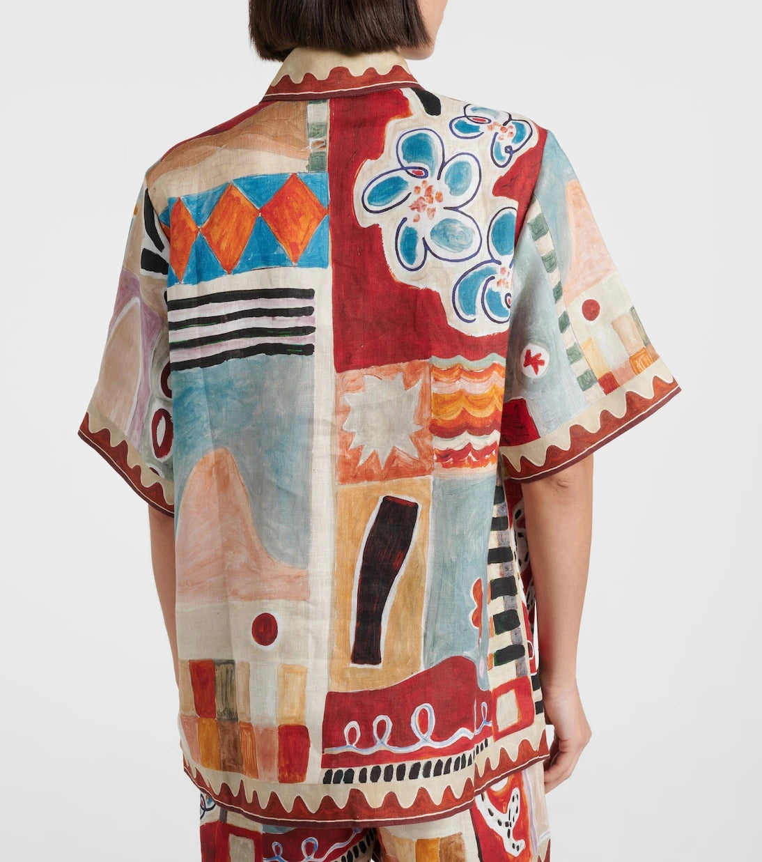 Alémais - x LRNCE Michelle printed linen shirt